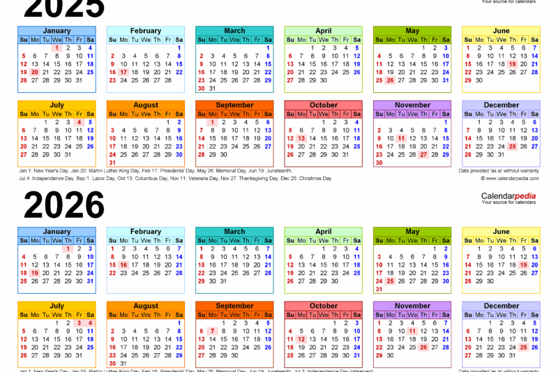 August 2025 May 2026 Calendar Printable 2