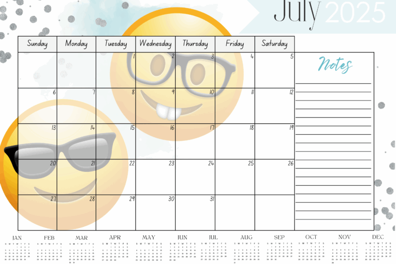 Calendar Emoji July 8 2025