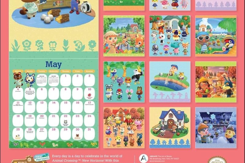 Animal Crossing July Calendar 2025