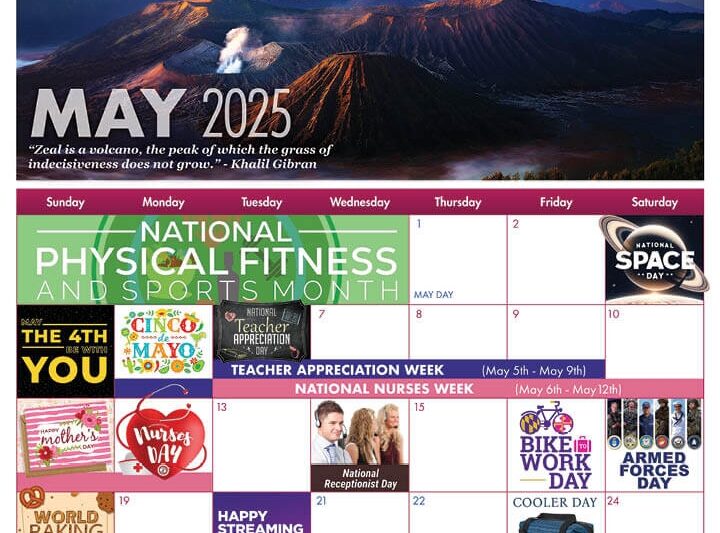 May Calendar 2025 Holidays