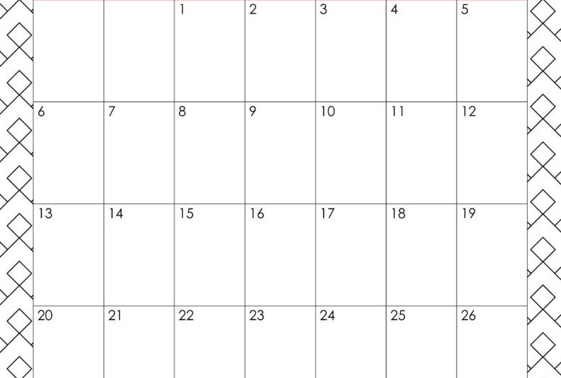 25 July 2025 Calendar Printable