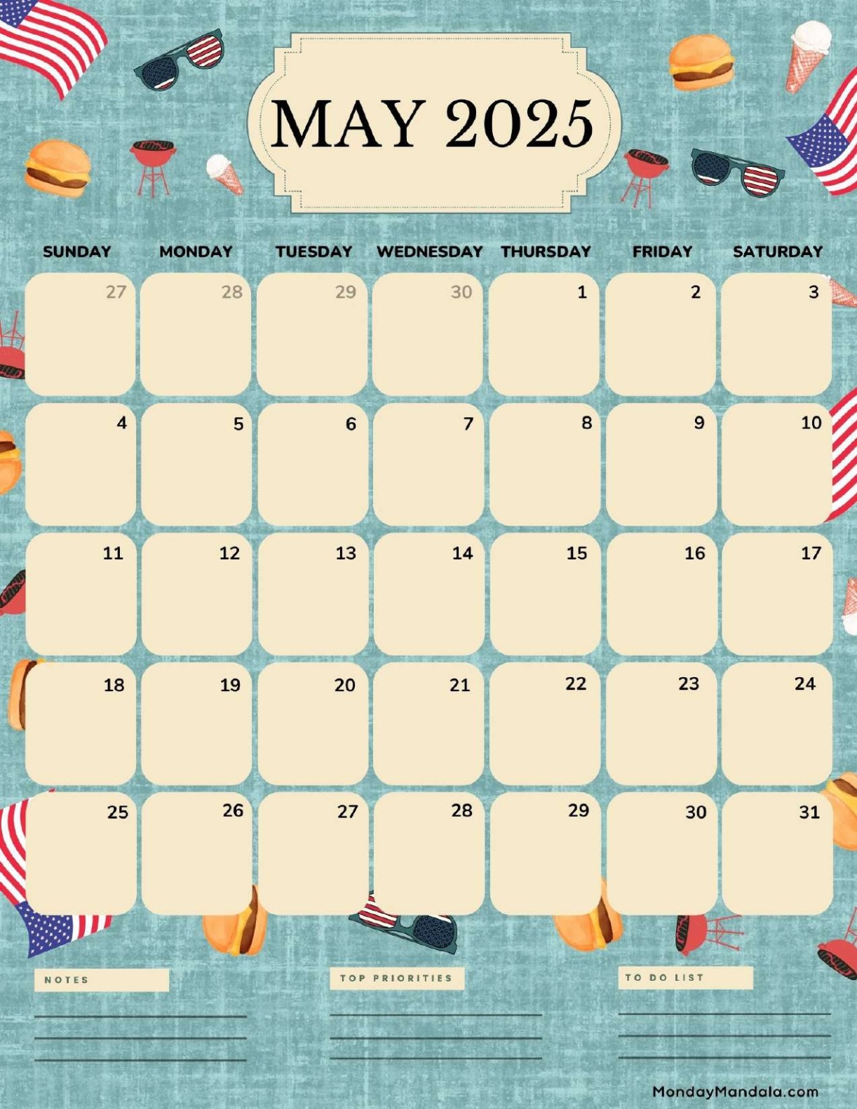 May 2025 Calendar 52 Free PDF Printables 