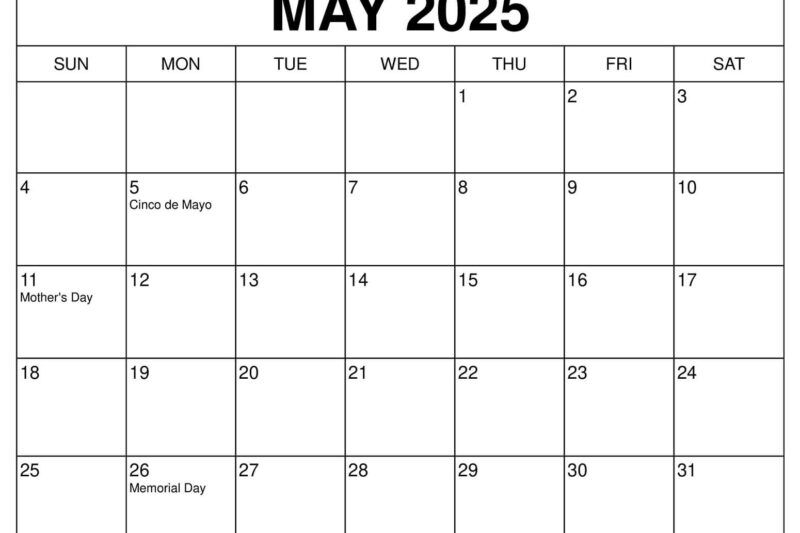 Wiki Printable Mayl 2025 Calendar Pdf