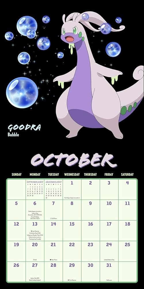 Pok mon Moves 2025 Wall Calendar Pok mon Amazon sg Books