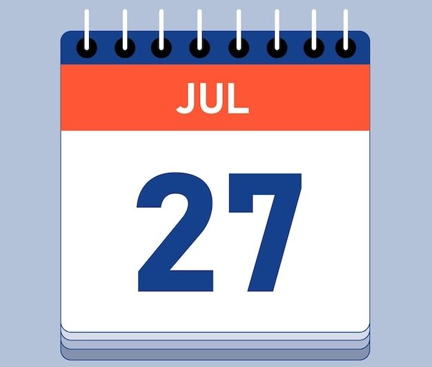 Calendar Emoji July 27 2025