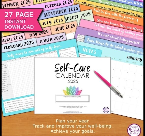 July Self Care Calendar 2025